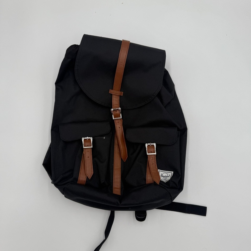 Herschel Supply Co. Dawson Backpack Black Adjustable Buckle Strap Double Handles